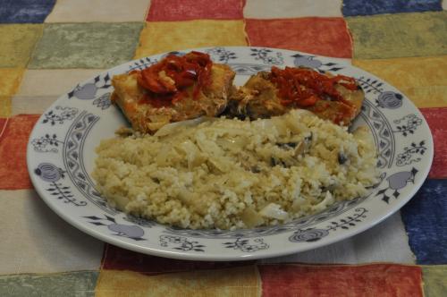 Zapečená ryba na paprice s kuskusem – Snadné Miš - Maš recept, zvládnete za 30 - 45 minut